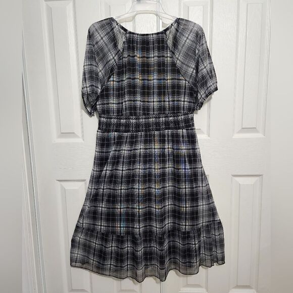 Nwt Terra & Sky Women's Plus Size Smocked Mesh Dress - Picture 5 of 11